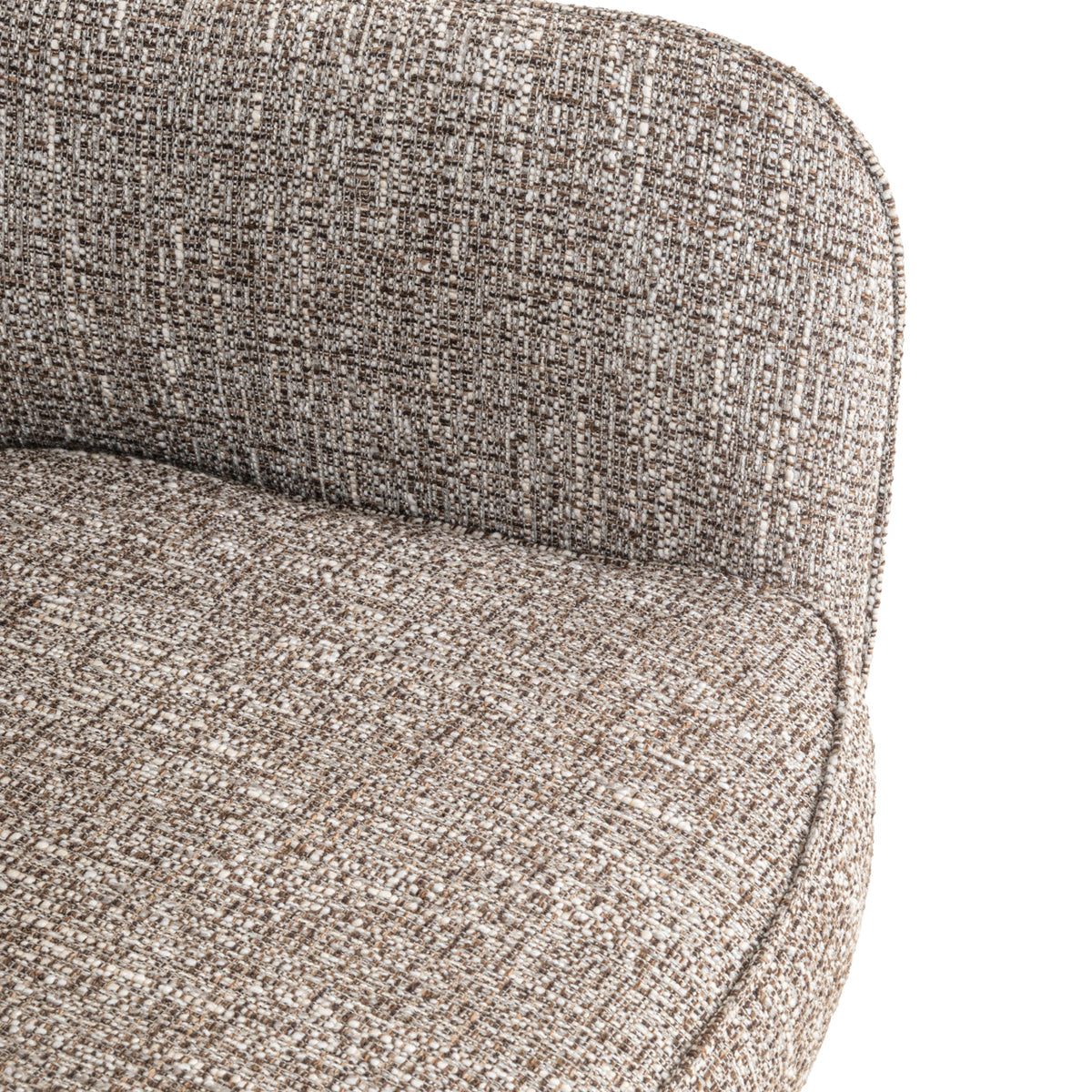Chaise de salle à manger Ginerva earth tweed swivel
