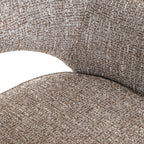 Chaise de salle à manger Ginerva earth tweed swivel