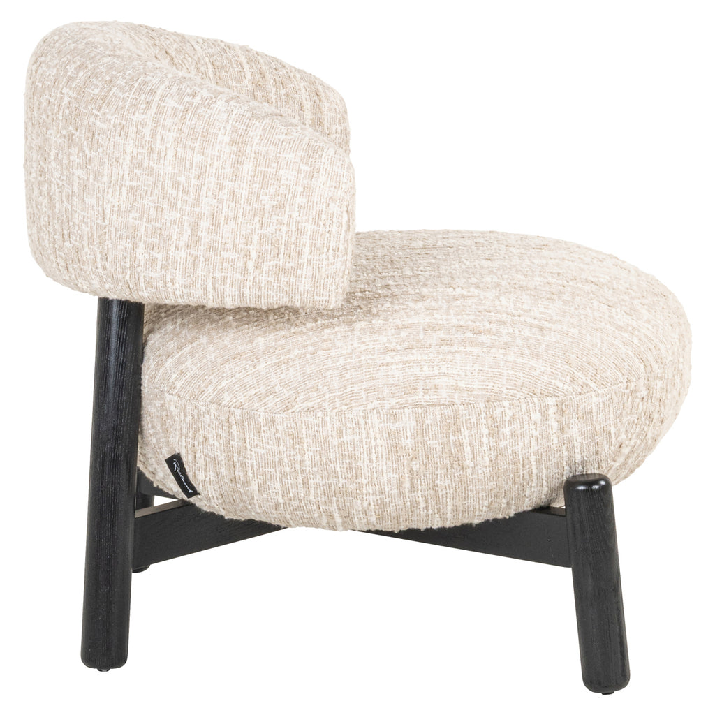 Fauteuil lounge Ornella beige angora