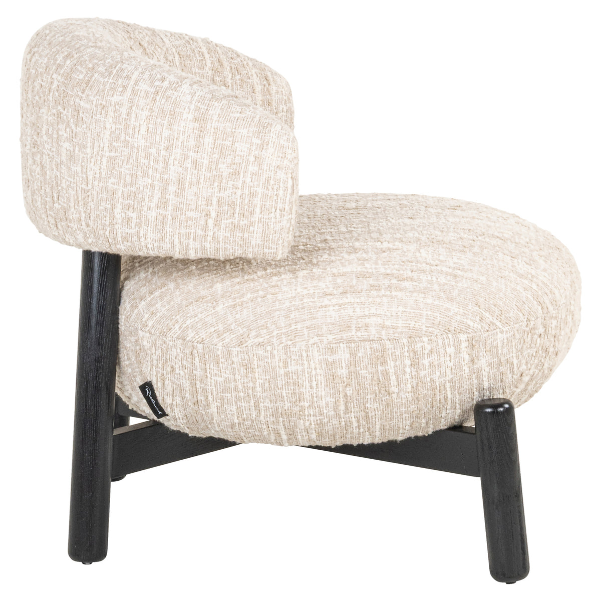 Fauteuil lounge Ornella beige angora