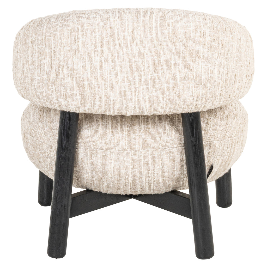 Fauteuil lounge Ornella beige angora