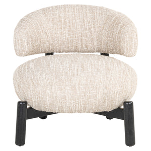 Fauteuil lounge Ornella beige angora
