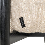 Fauteuil lounge Ornella beige angora