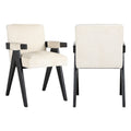 Chaise de salle à manger Cooper white chenille