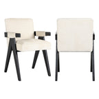Chaise de salle à manger Cooper white chenille