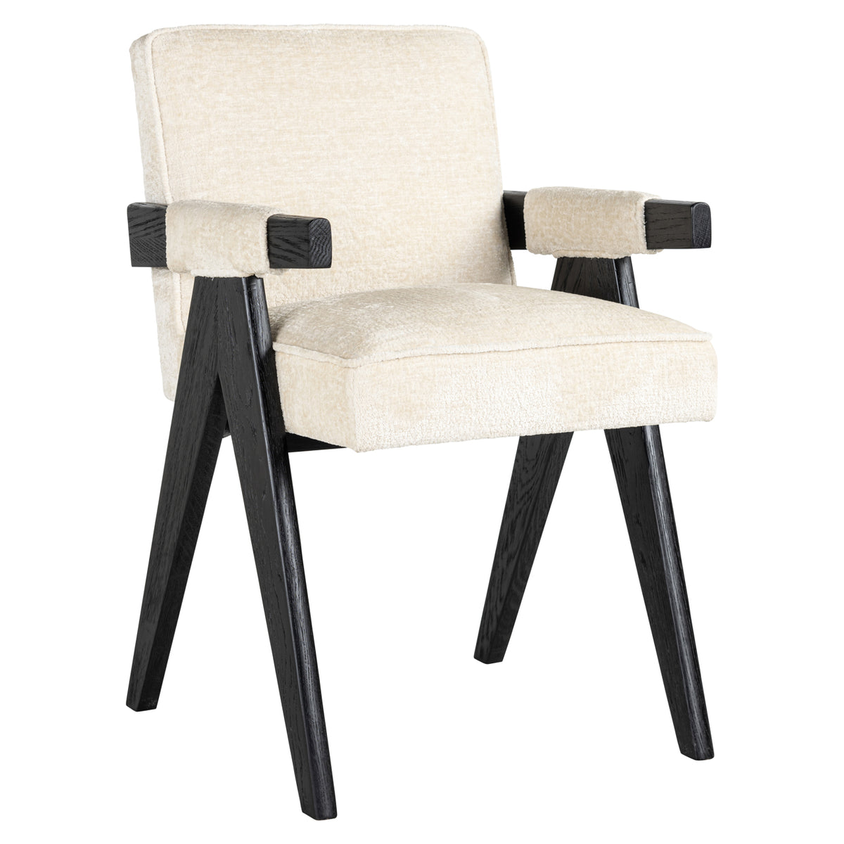 Chaise de salle à manger Cooper white chenille