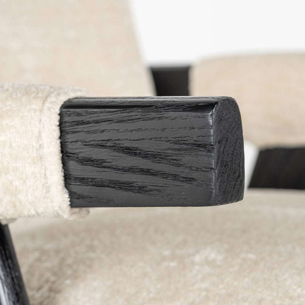 Chaise de salle à manger Cooper white chenille