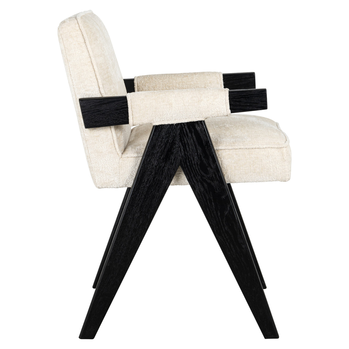 Chaise de salle à manger Cooper white chenille