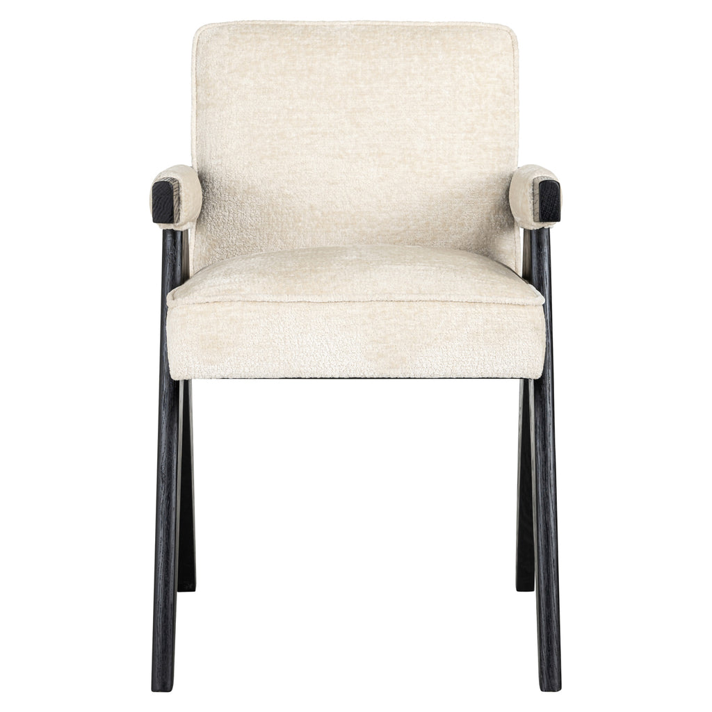 Chaise de salle à manger Cooper white chenille