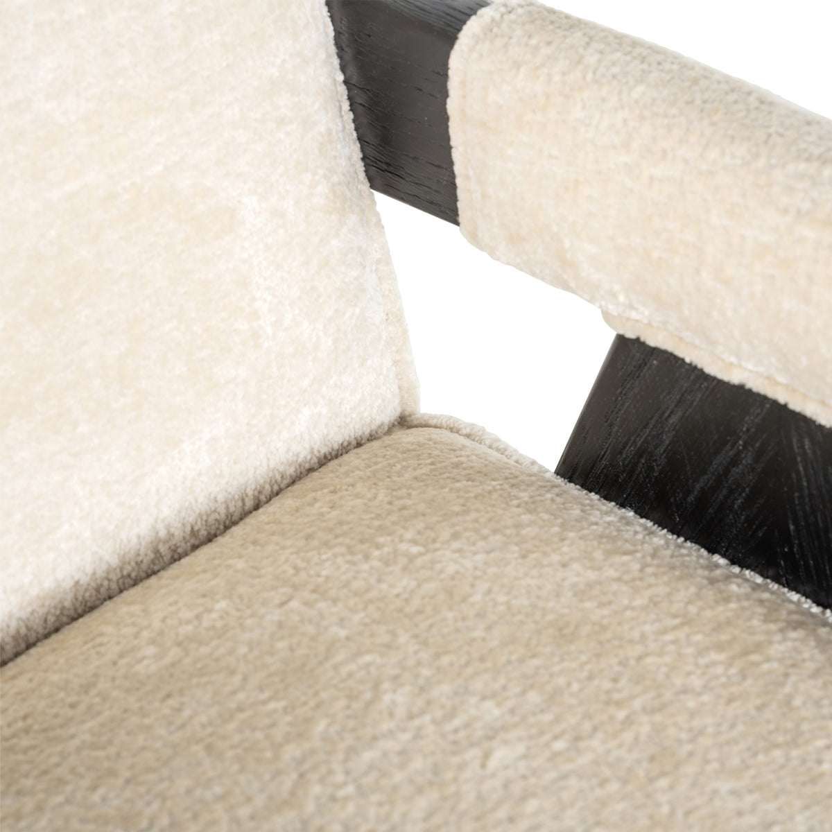 Chaise de salle à manger Cooper white chenille