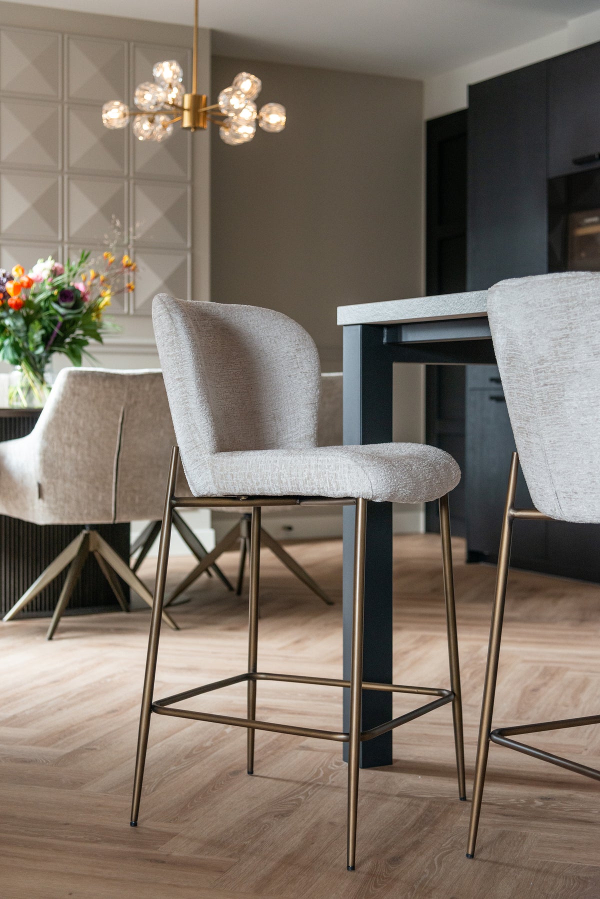 Tabouret de comptoir Darby cream fusion