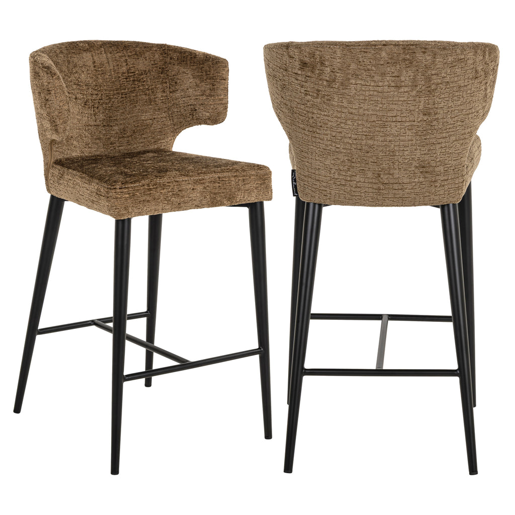 Tabouret de comptoir Taylor brandy fusion fire retardant