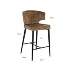 Tabouret de comptoir Taylor brandy fusion fire retardant