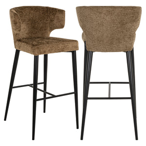Tabouret de bar Taylor brandy fusion fire retardant