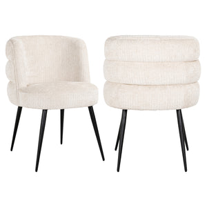 Chaise de salle à manger Stella niagara beige fire retardant