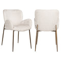 Chaise de salle à manger Amber cream fusion fire retardant