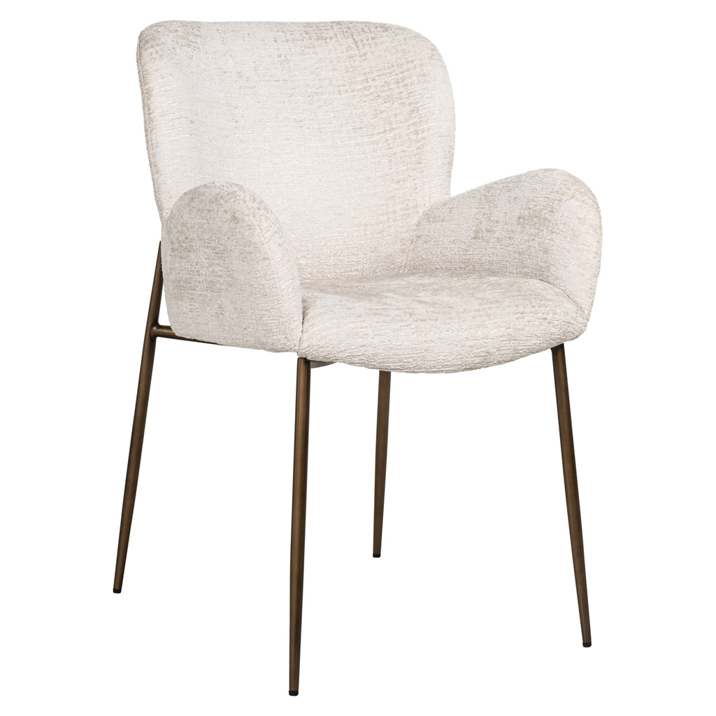 Chaise de salle à manger Amber cream fusion fire retardant