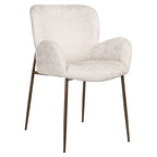 Chaise de salle à manger Amber cream fusion fire retardant
