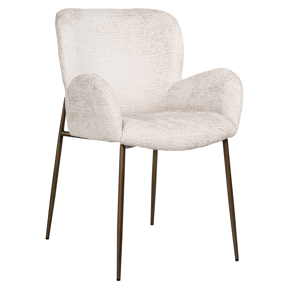 Chaise de salle à manger Amber cream fusion fire retardant