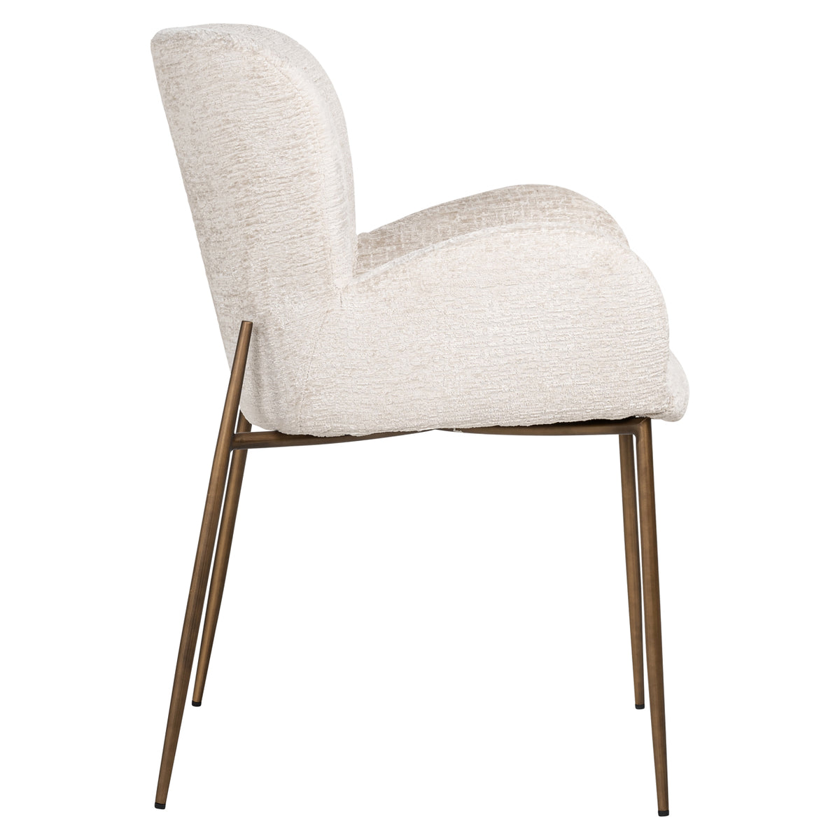 Chaise de salle à manger Amber cream fusion fire retardant