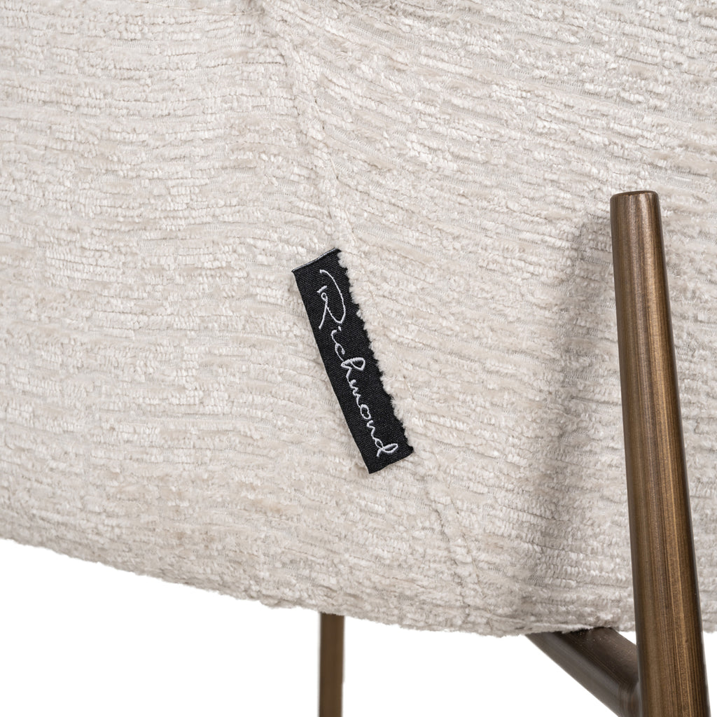 Chaise de salle à manger Amber cream fusion fire retardant