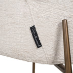Chaise de salle à manger Amber cream fusion fire retardant