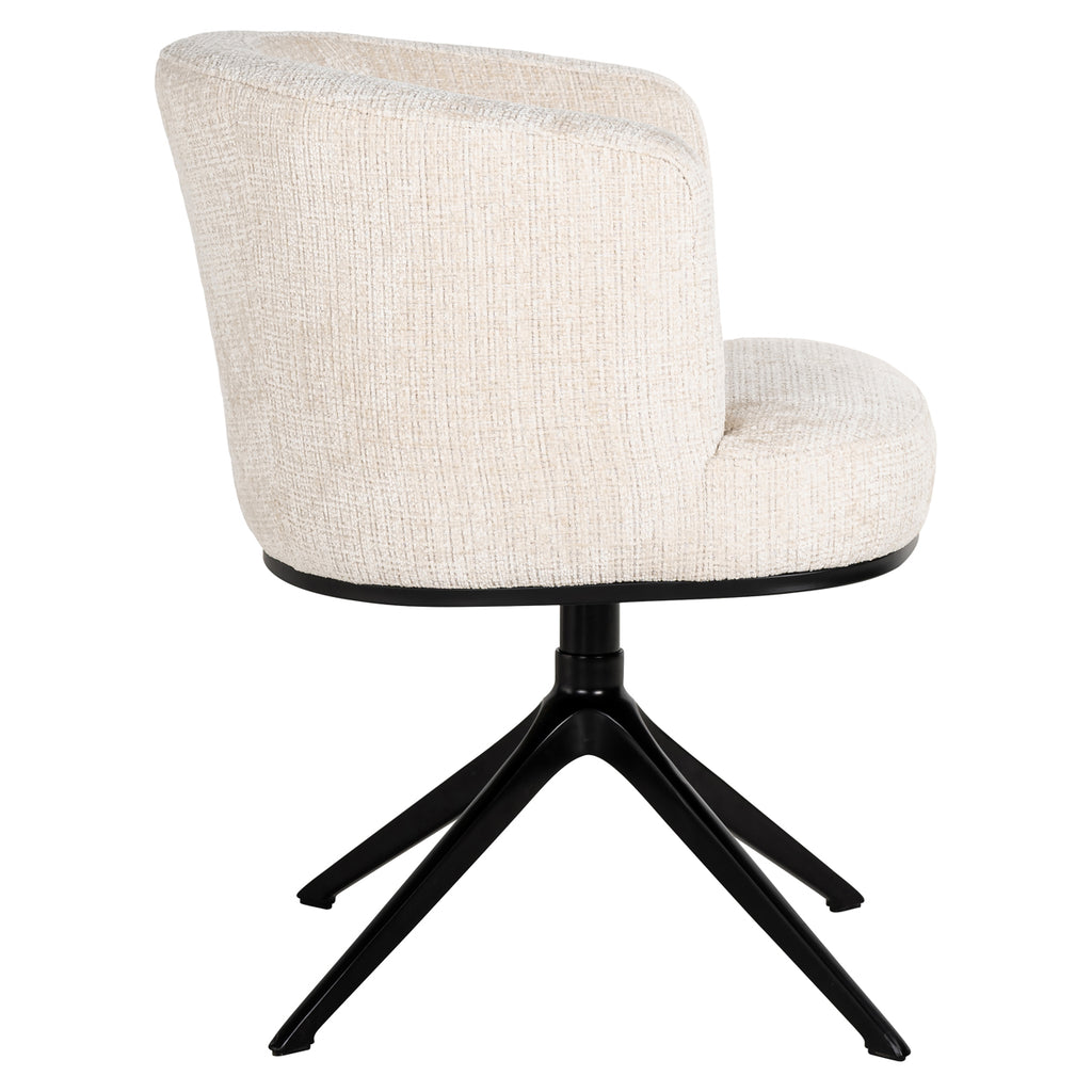 Chaise de salle à manger Cheyenne niagara beige swivel