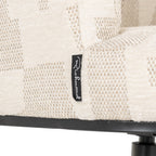 Chaise de salle à manger Cheyenne beige graffic swivel