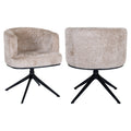 Chaise de salle à manger Cheyenne lovely beige swivel