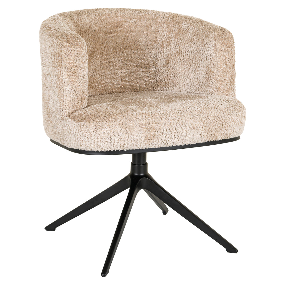 Chaise de salle à manger Cheyenne lovely beige swivel