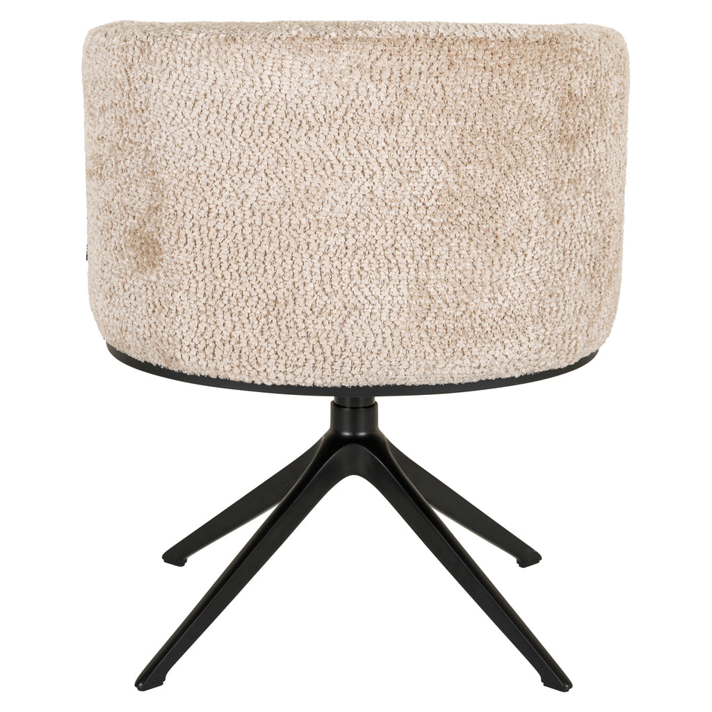 Chaise de salle à manger Cheyenne lovely beige swivel