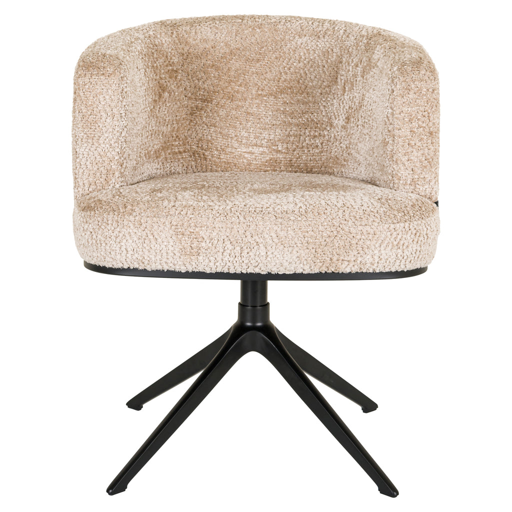 Chaise de salle à manger Cheyenne lovely beige swivel