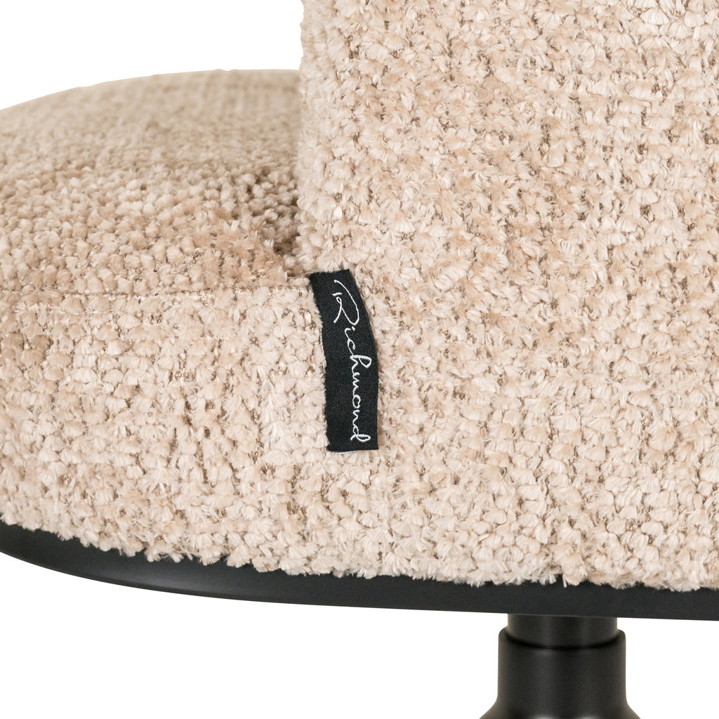 Chaise de salle à manger Cheyenne lovely beige swivel