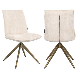 Chaise de salle à manger Dakota niagara beige swivel