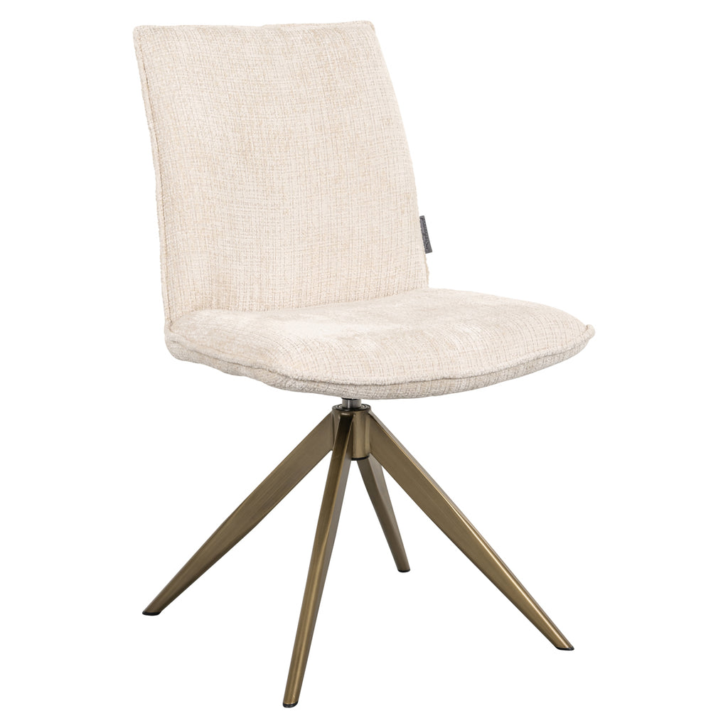 Chaise de salle à manger Dakota niagara beige swivel