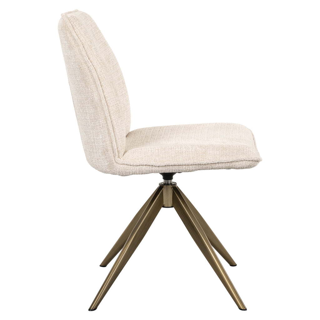 Chaise de salle à manger Dakota niagara beige swivel
