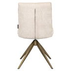 Chaise de salle à manger Dakota niagara beige swivel