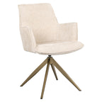 Chaise de salle à manger Dakota niagara beige swivel with arm