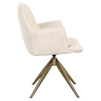 Chaise de salle à manger Dakota niagara beige swivel with arm