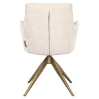 Chaise de salle à manger Dakota niagara beige swivel with arm
