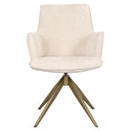 Chaise de salle à manger Dakota niagara beige swivel with arm