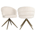 Chaise de salle à manger Zendaya niagara beige swivel