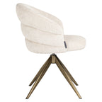 Chaise de salle à manger Zendaya niagara beige swivel