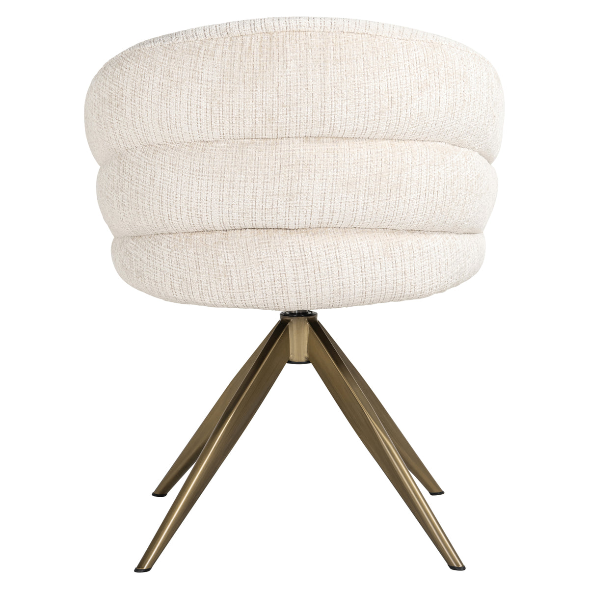 Chaise de salle à manger Zendaya niagara beige swivel
