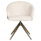 Chaise de salle à manger Zendaya niagara beige swivel
