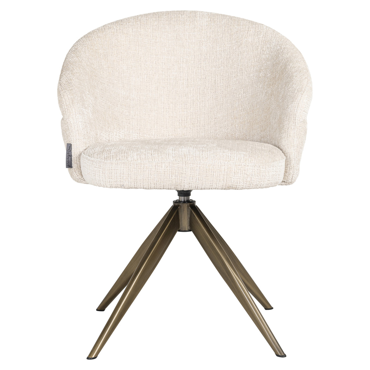Chaise de salle à manger Zendaya niagara beige swivel