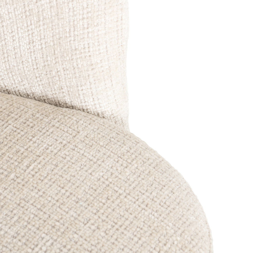 Chaise de salle à manger Zendaya niagara beige swivel