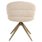 Chaise de salle à manger Zendaya biscotti swivel fire retardant