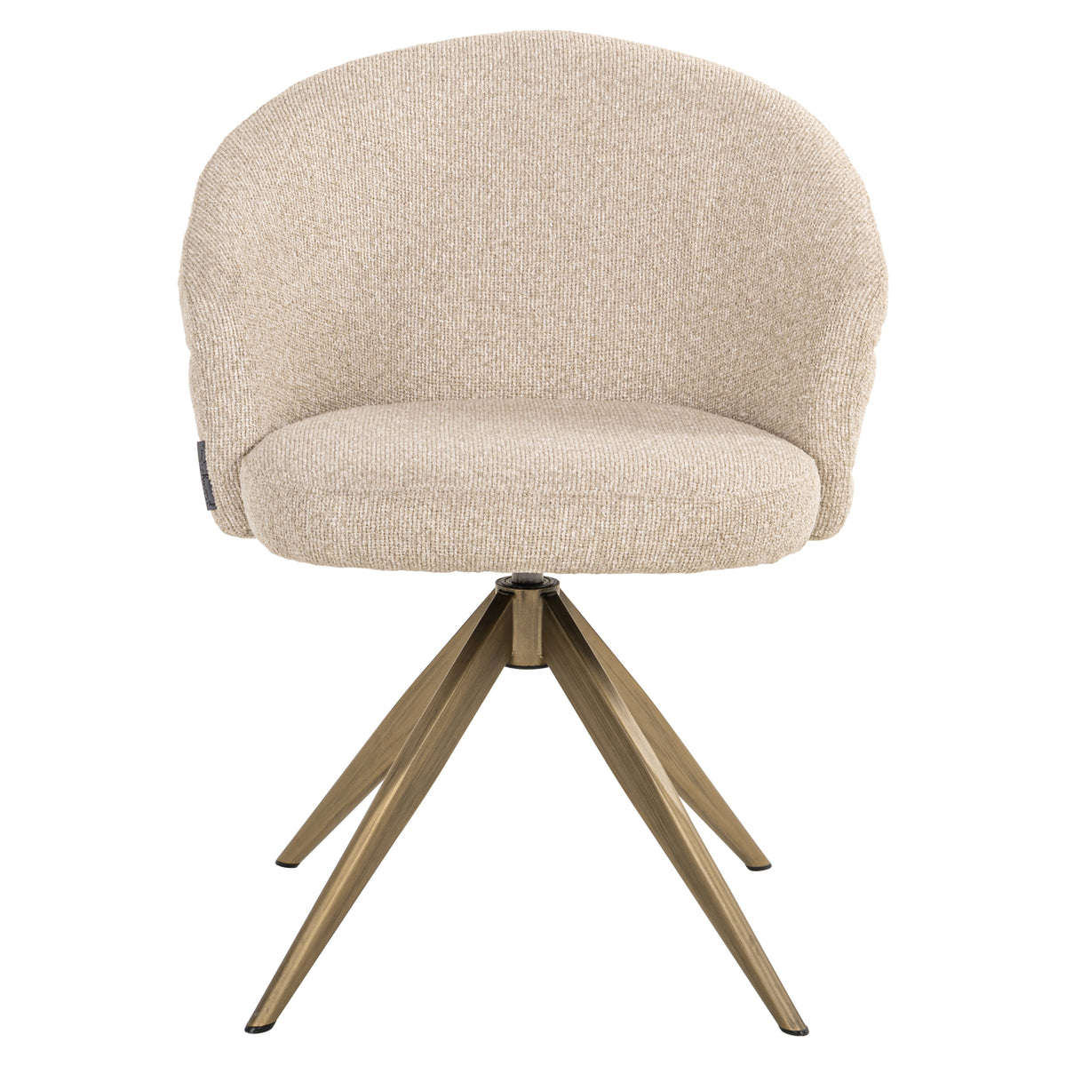 Chaise de salle à manger Zendaya biscotti swivel fire retardant