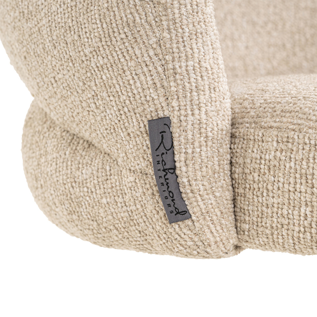Chaise de salle à manger Zendaya biscotti swivel fire retardant